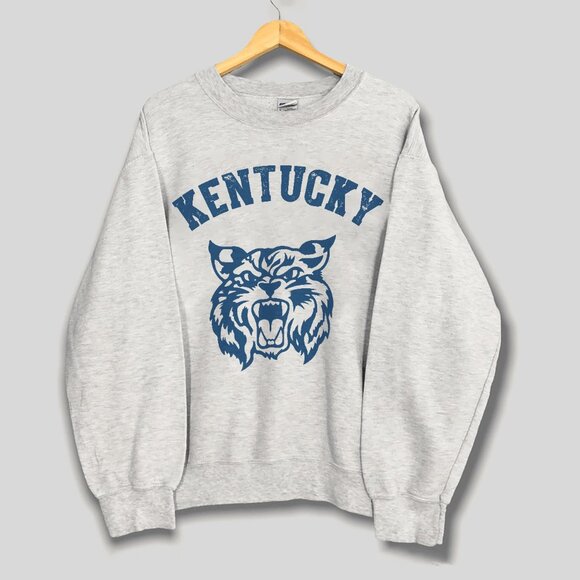 Vintage Kentucky Wildcats Big Logo Sweatshirt Retro University of Kentucky Shirt - Picture 1 of 2